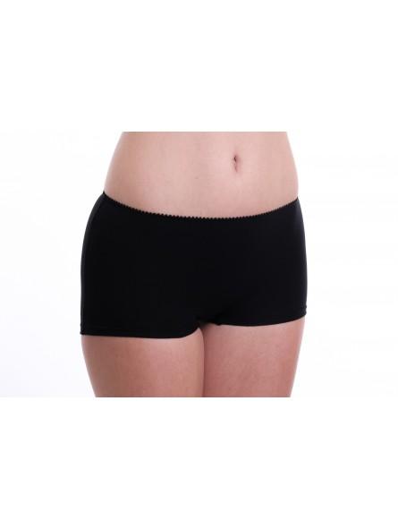 Bokser hlačke Lita hlačke spredaj črna barva
