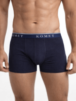 modre moške bokser hlače IG na modelu