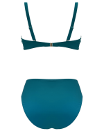 Ženske turkizne kopalke Sardinija Turkiz pogled zadaj