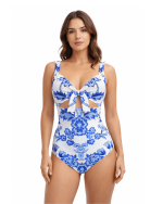 Enodelne kopalke Šolta Bela s penasto košarico na modelu