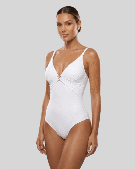 enodelne kopalke Karibi bele model spredaj