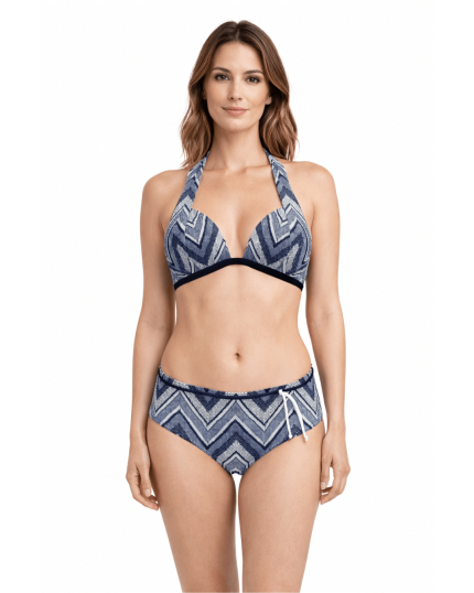 Malaga modre dvodelne kopalke penasta košarica brez kosti