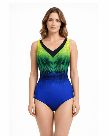 Manila modre enodelne kopalke s penasto košarico brez kosti