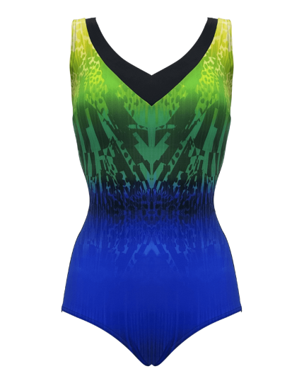 Manila modre enodelne kopalke spredaj