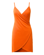 Obleka Lira oranžna spredaj