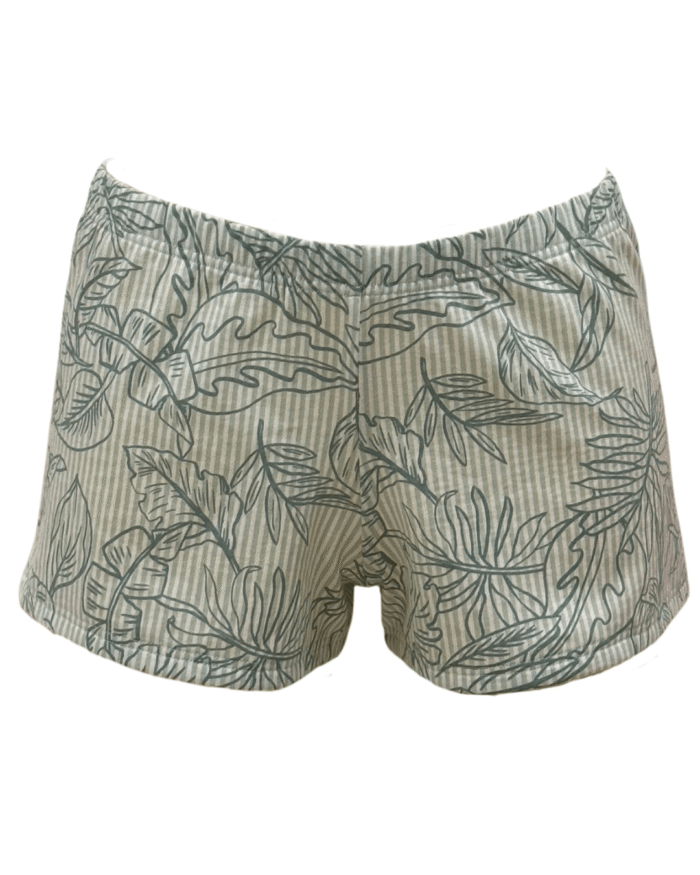 hlačke pižame Sili spredaj bombažne kratke hlače