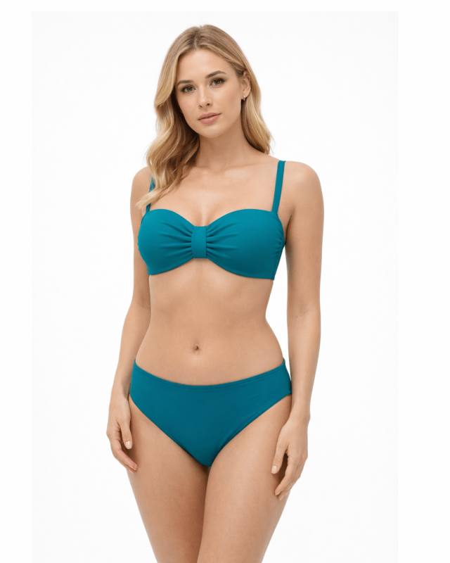 Razur turkiz kopalke s penasto podloženo košarico brez kosti