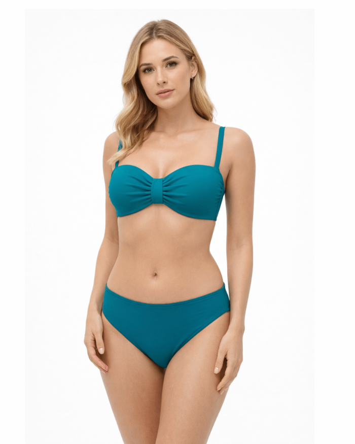 Razur turkiz kopalke s penasto podloženo košarico brez kosti