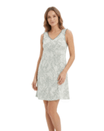 spalna srajca Svetlica spredaj bombažna spalna srajca