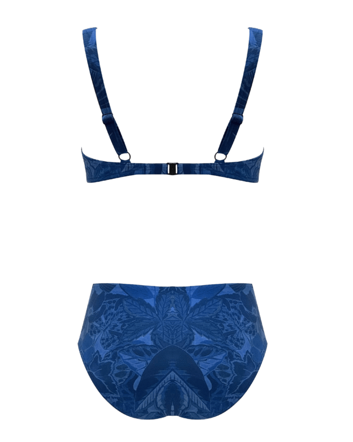 dvodelne kopalke Beata modra zadnji del