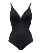 enodelne kopalke Karibi črne sprednji pogled