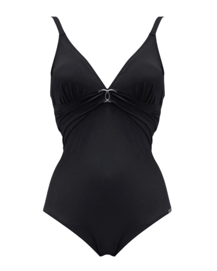 enodelne kopalke Karibi črne sprednji pogled